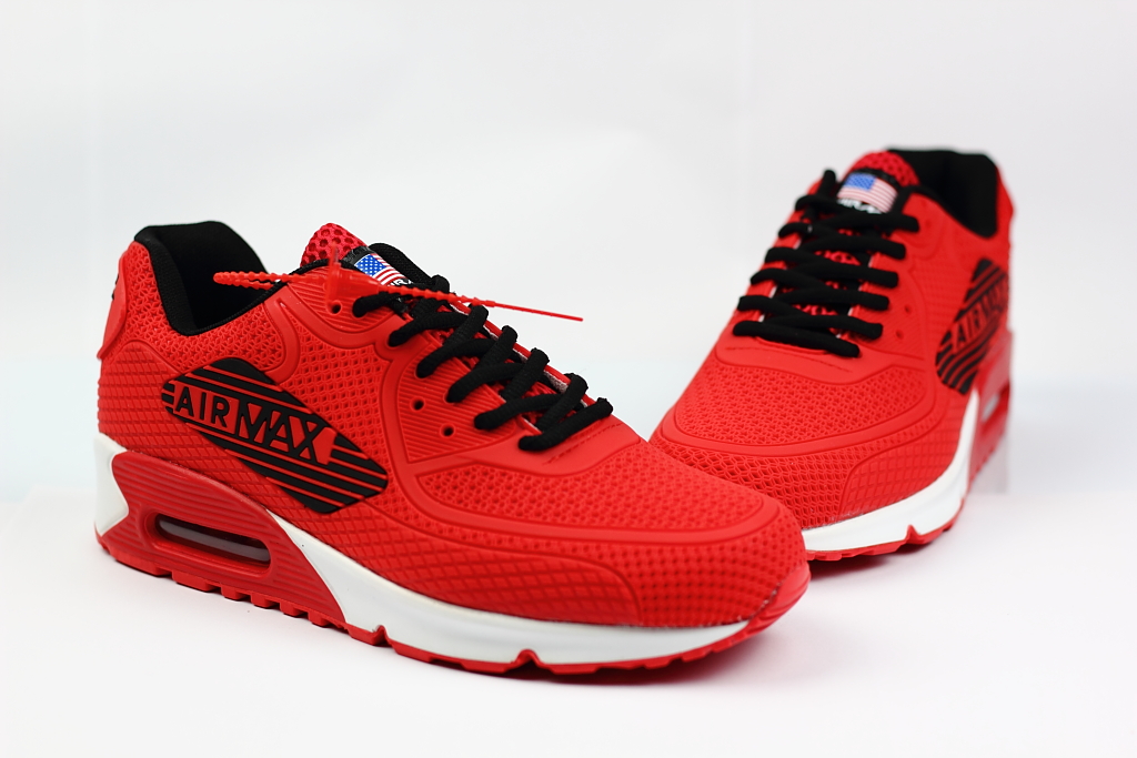 Supreme Nike Air Max 90 Nano Drop Plastic Red Black Shoes